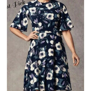 Worth Navy Cloud Blue Dress Size 8 Polyester Style C191DR57 Women’s